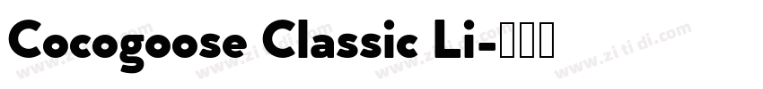 Cocogoose Classic Li字体转换